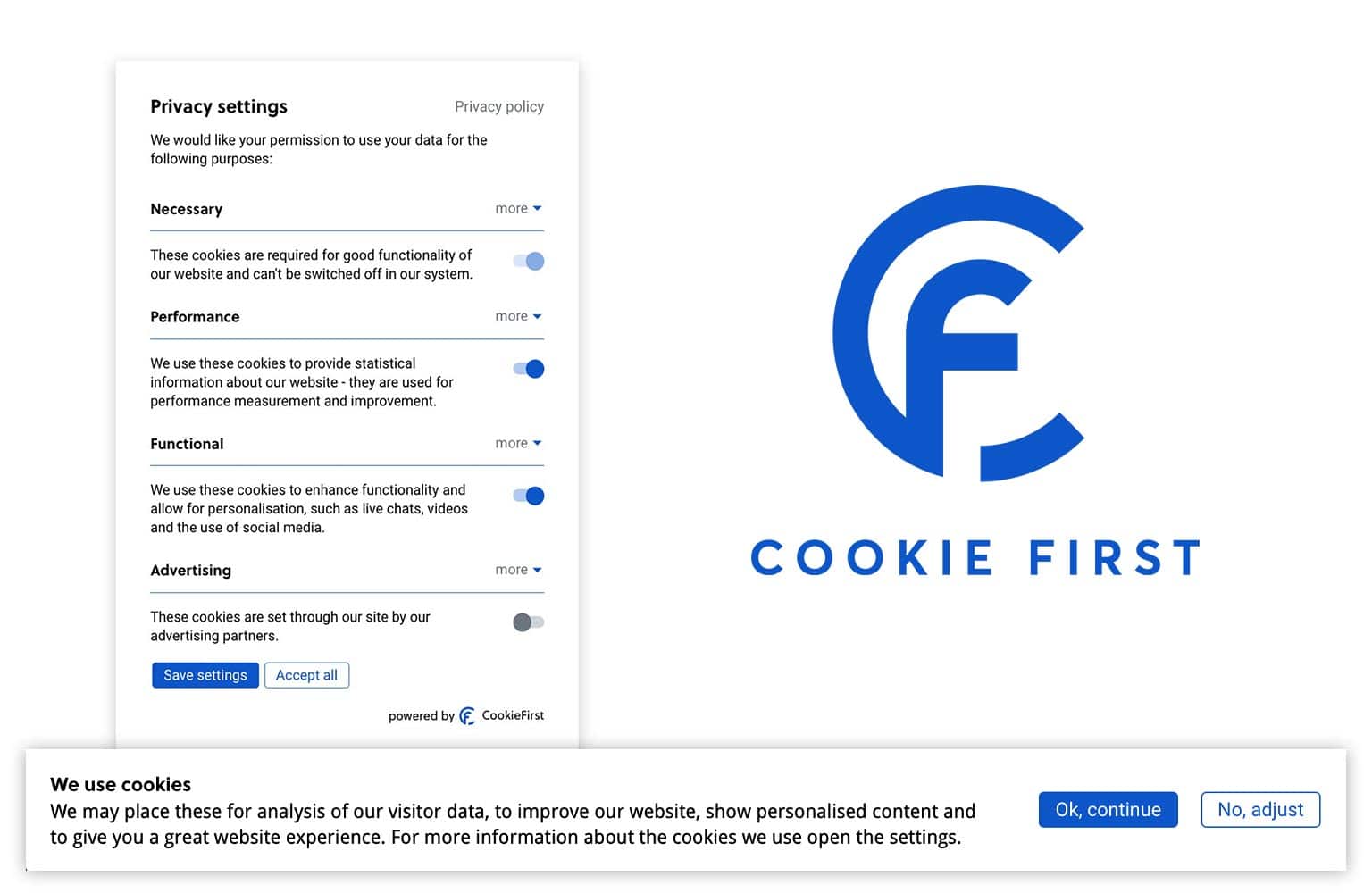 ePrivacy Regulation - CookieFirst is a complete cookie compliancy solution for websites