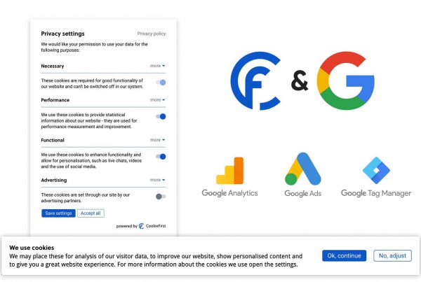 Google Consent Mode integrates with the CookieFirst CMP