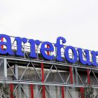 Carrefour logo on building